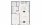 a3a - 1 bedroom floorplan layout with 1 bath and 760 square feet.