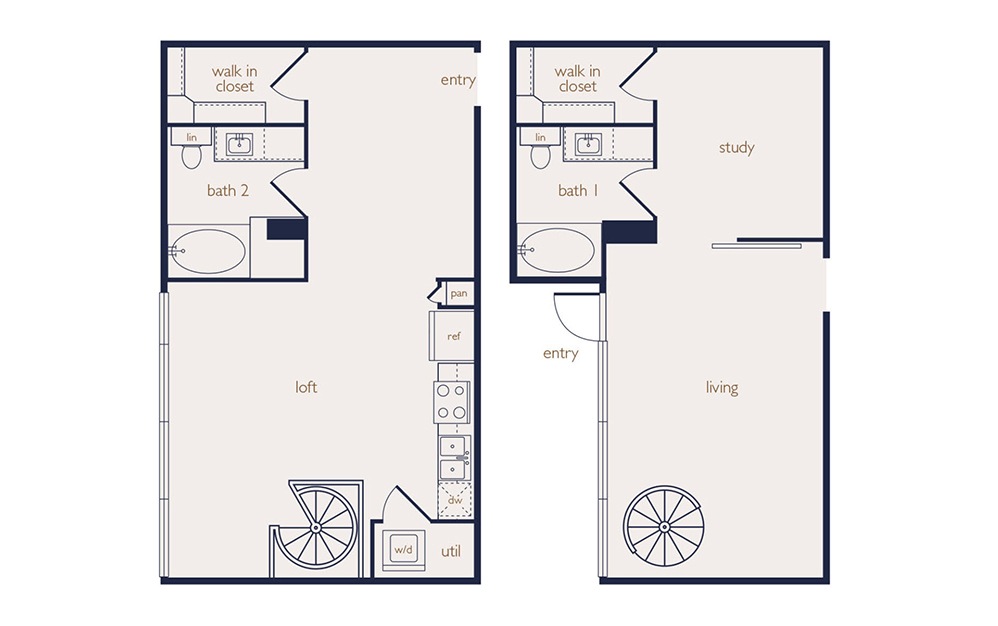 townhouse 1 - 1 bedroom floorplan layout with 2 baths and 1215 square feet. townhouse 1 - 1 bedroom floorplan layout with 2 baths and 1215 square feet.