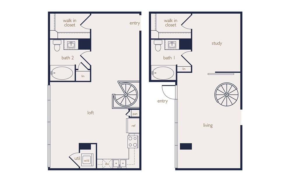 townhouse 1a - 1 bedroom floorplan layout with 2 baths and 1215 square feet. townhouse 1a - 1 bedroom floorplan layout with 2 baths and 1215 square feet.